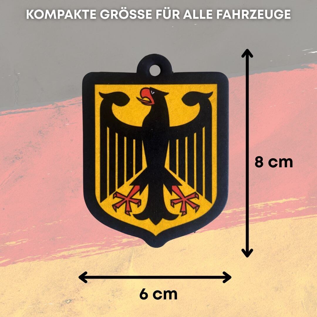 Auto Duftbaum Deutschland – 2er Set Sandelholz & Frucht Duft mit Bundesadler - VISTORO