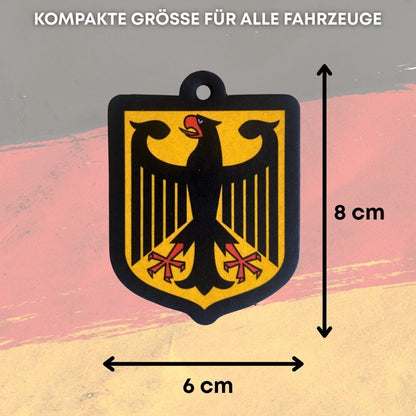 Auto Duftbaum Deutschland – 2er Set Sandelholz & Frucht Duft mit Bundesadler - VISTORO