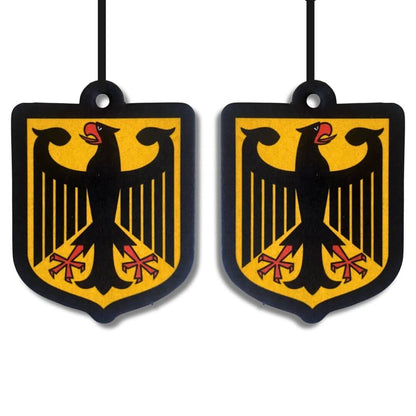 Auto Duftbaum Deutschland – 2er Set Sandelholz & Frucht Duft mit Bundesadler - VISTORO