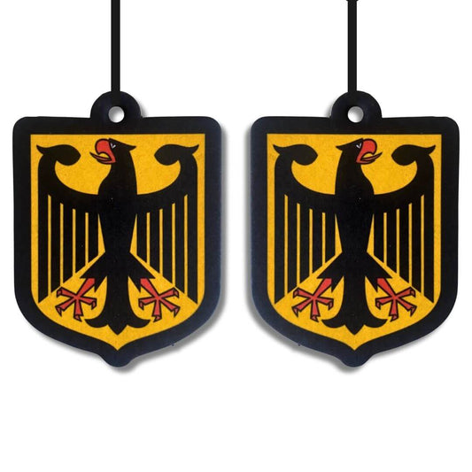 Auto Duftbaum Deutschland – 2er Set Sandelholz & Frucht Duft mit Bundesadler - VISTORO