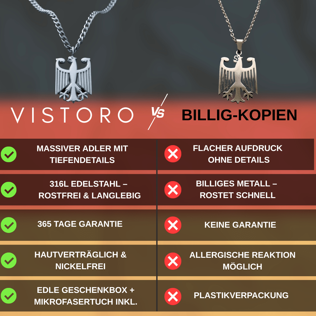 Deutschland Kette mit Adleranhänger - VISTORO