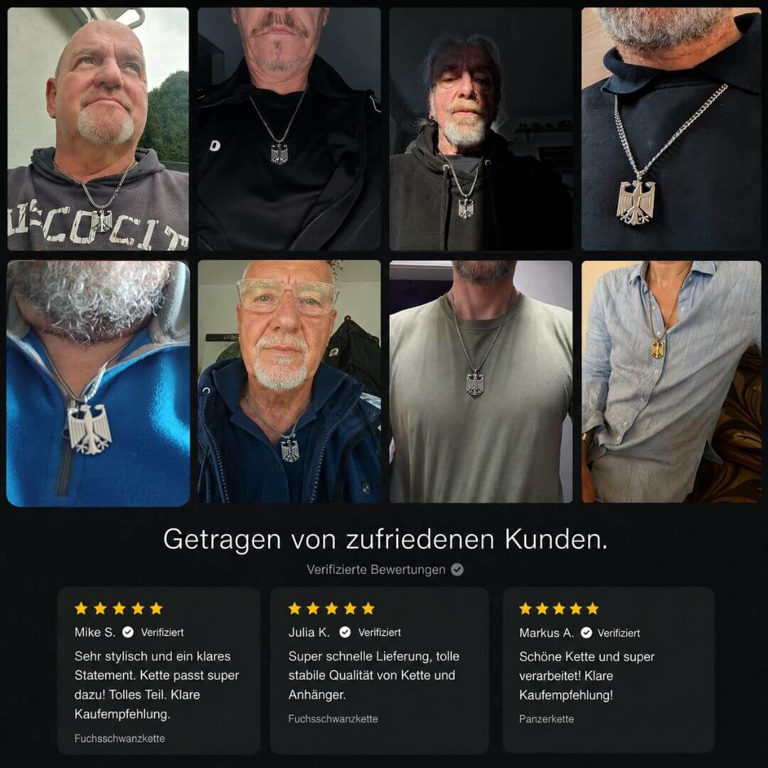 Deutschland Kette mit Adleranhänger - VISTORO