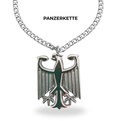 Deutschland Kette mit Adleranhänger aus Edelstahl - VISTORO