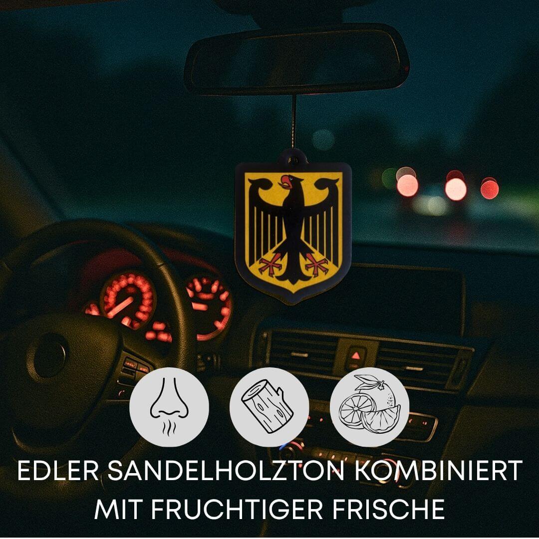 Deutschland - Set: Kette + Schlüsselanhänger + 5× Duftbaum - VISTORO