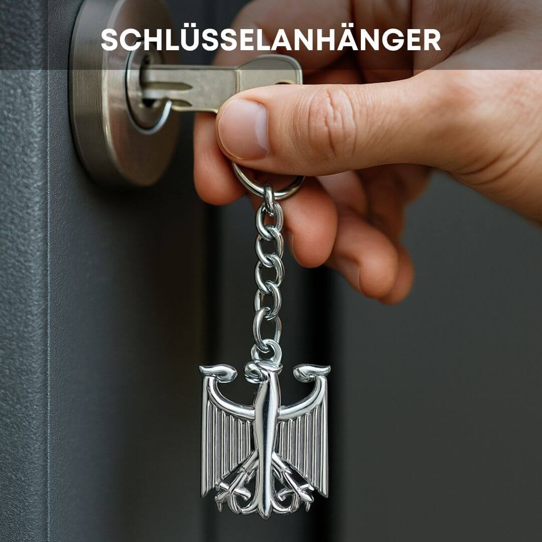 Deutschland - Set: Kette + Schlüsselanhänger + 5× Duftbaum - VISTORO